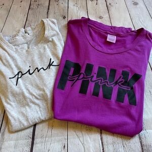 Set of 2 XL VS PINK tees